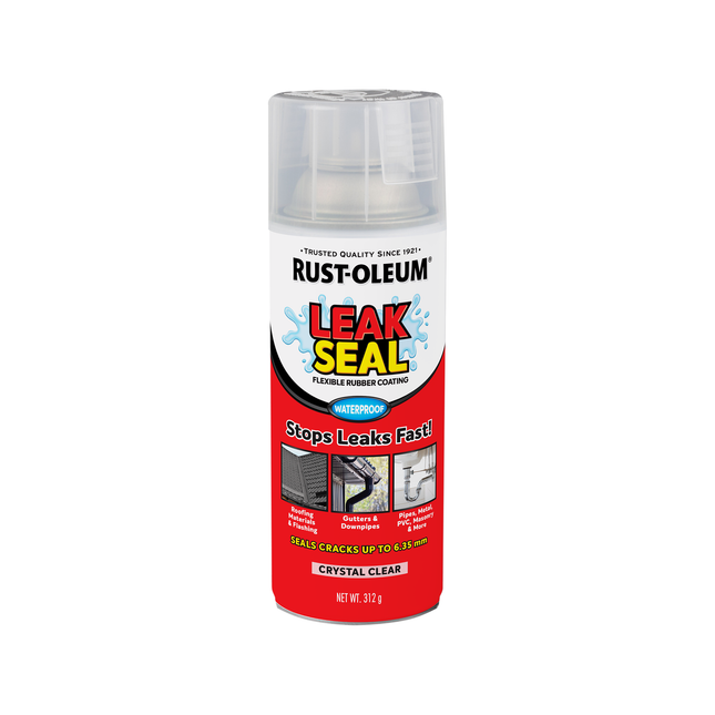 Rust-Oleum LeakSeal Clear Flexible Rubber Coating Spray 312g aerosol can