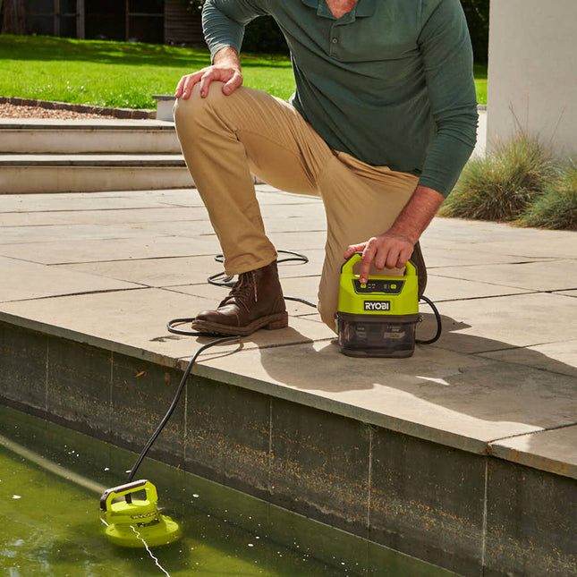 Ryobi 18V ONE+ Submersible Pump 4,200L/hr Tool Only - for Water Removal (2)