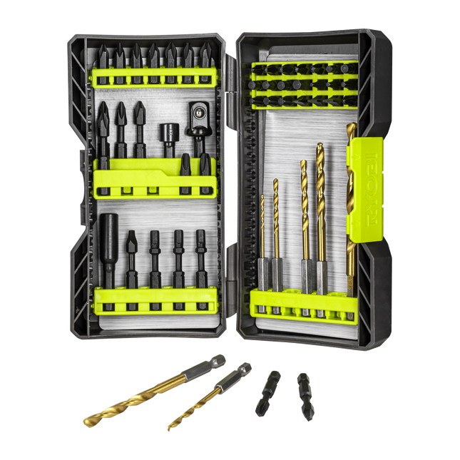 Ryobi Impact Drill & Drive Set 50 Piece for Heavy Duty Fastening (2)