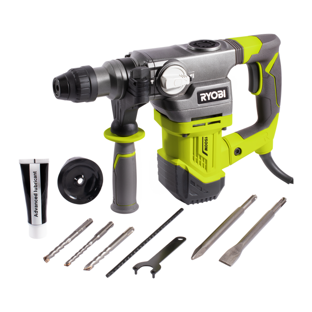 Ryobi SDS+ Rotary Hammer Drill 1500W RSDS1500-K for Concrete Drilling (2)