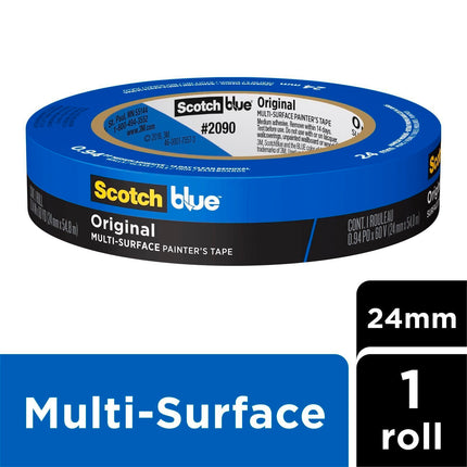 ScotchBlue Original Multi-Surface Painter's Masking Tape 24mm x 54.8m (Single Roll) (2)