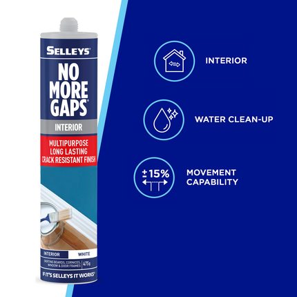 Selleys 475g No More Gaps Interior Multipurpose Gap Filler - 3 Pack (4)