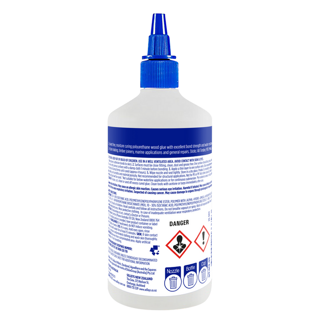 Selleys Aquadhere Durabond Polyurethane Wood Glue 250ml (2)