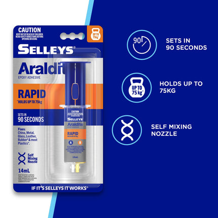 Selleys Araldite Rapid Epoxy Adhesive 14mL (3)