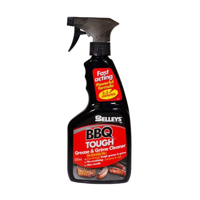 Selleys BBQ Tough Grease & Grime Cleaner 500ml trigger spray bottle, front label