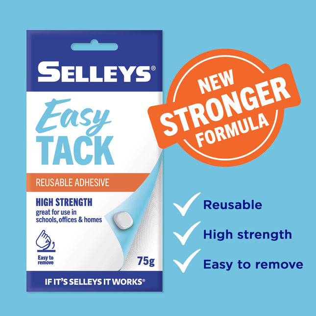 Selleys EZY TACK Re-usable Adhesive Sticks and Holds 75g (2)