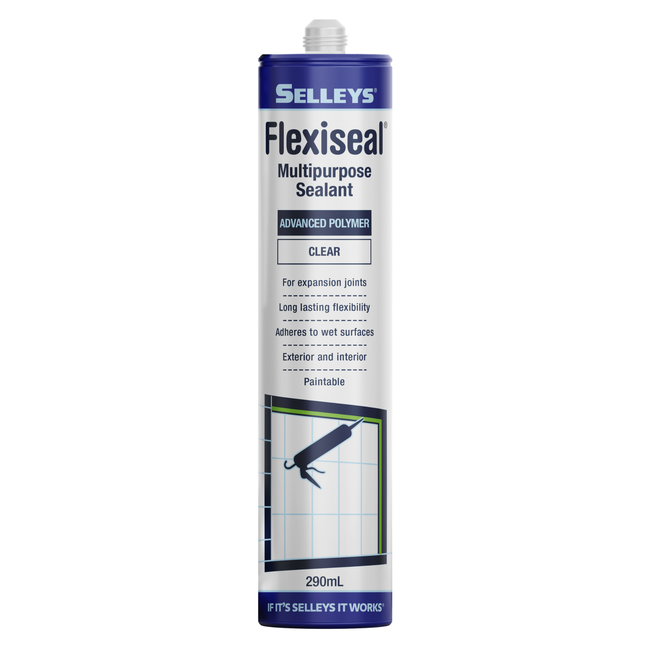 Selleys Flexiseal Clear Multipurpose Sealant 290ml cartridge