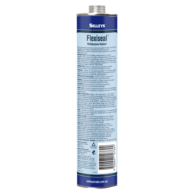 Selleys Flexiseal Multipurpose Sealant Polyurethane 310ml [Black] (2)