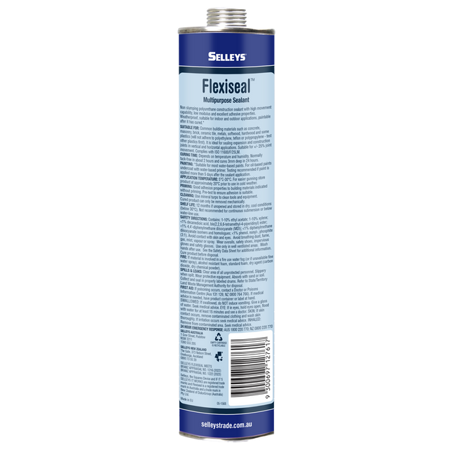 Selleys Flexiseal Multipurpose Sealant Polyurethane 310ml [White] (2)