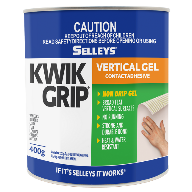 Selleys Kwik Grip Gel Vertical Contact Adhesive 400g can