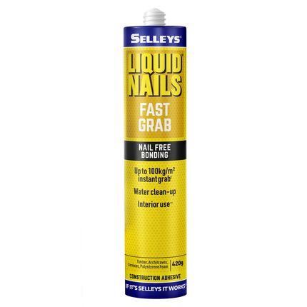 Selleys Liquid Nails Fast Grab Construction Adhesive 420g - 3 Pack (2)
