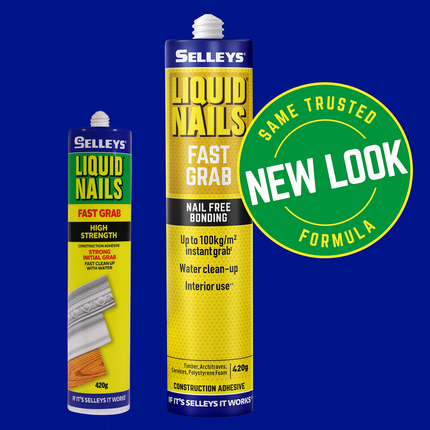 Selleys Liquid Nails Fast Grab Construction Adhesive 420g - 3 Pack (4)