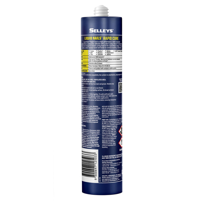 Selleys Liquid Nails Rapid Cure Waterproof Polyurethane 10 min 325g (2)