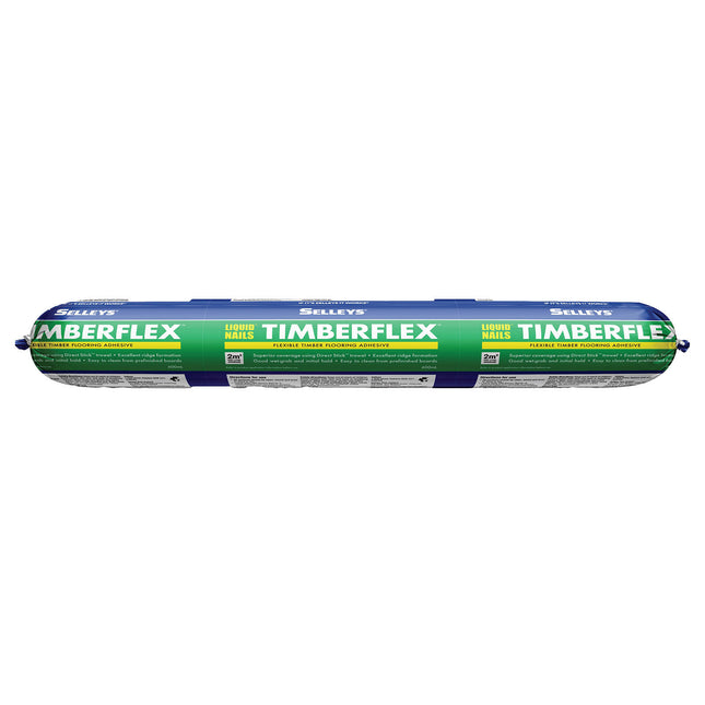 Selleys Liquid Nails Timberflex Timber Flooring Adhesive 600ml sausage pack, front view