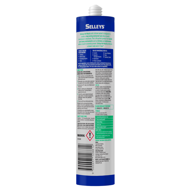 Selleys No Mould Silicone Sealant Waterproof [White] (2)