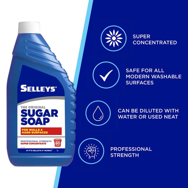 Selleys Sugar Soap Cleaner Concentrate 1L Makes 80 litres (2)