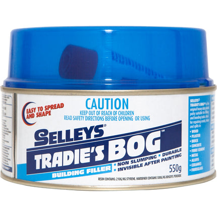 Selleys Tradie's Bog two part polyester building filler 550g pack