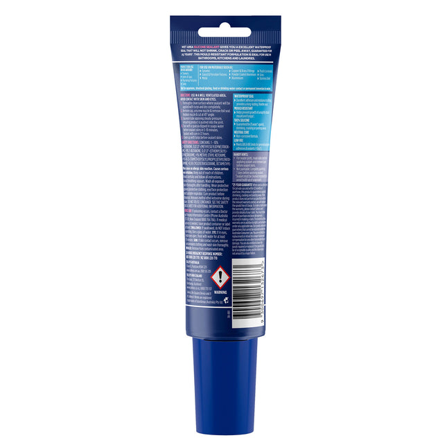 Selleys Wet Area Bathroom & Kitchen Sealant 90ml [Clear] (2)