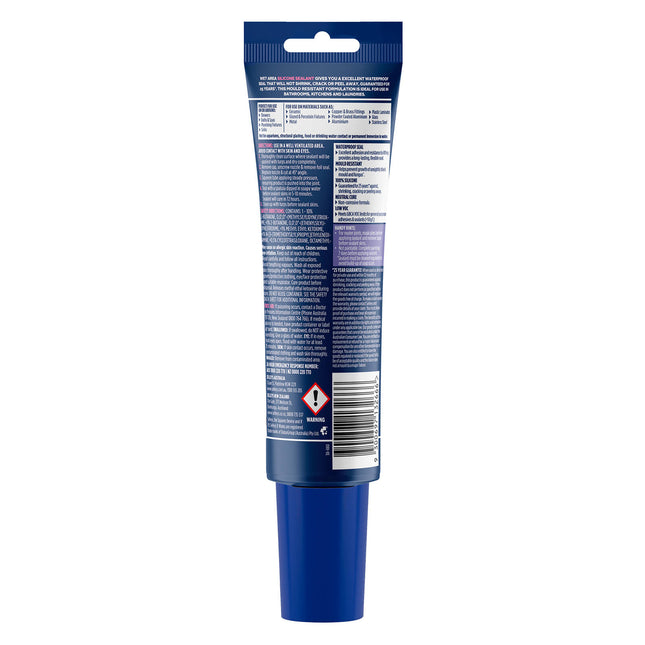 Selleys Wet Area Silicone White – Mould-Resistant Silicone Sealant for Wet Areas (90ml Tube) (2)