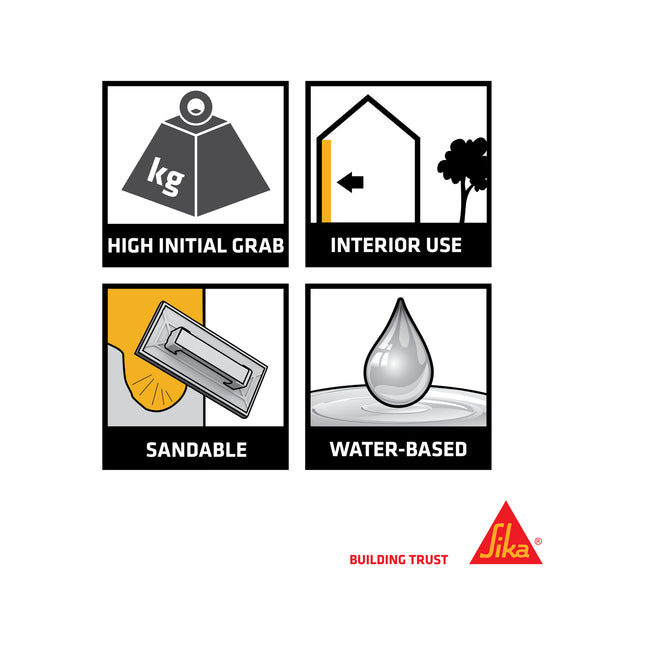 Sika Filler 105 Wide Crack Surface Filler Fast Drying Ready to use 400ml (2)