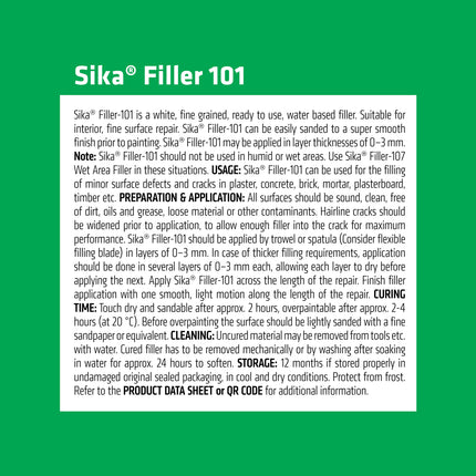 Sika Fine Surface Filler Filler-101 Interior Grade 0-3mm 400ml (3)