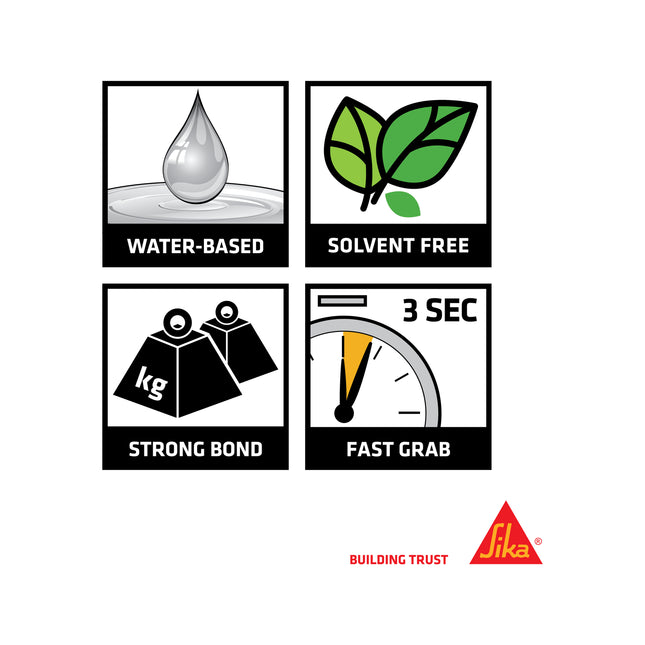 Sika SikaBond 115 MaxTack High Strenght Adhesive Water Based (2)