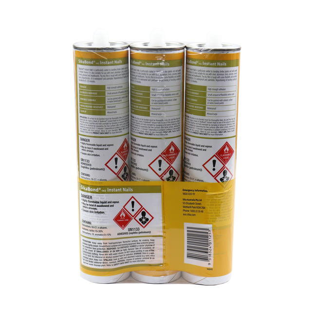 Sika SikaBond-142 Instant Nails Construction Adhesive 300g (3 Pack) (2)