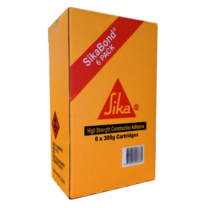 Sika SikaBond-142 Instant Nails construction adhesive 300g cartridges, 6 pack
