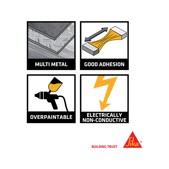 Sika Sikaflex 252 High Strength Structural Adhesive Sealant [Black] (2)