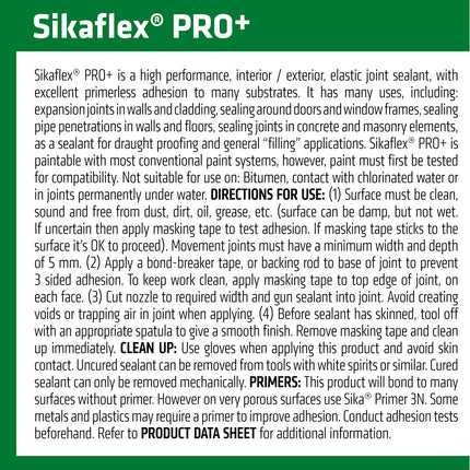 Sika Sikaflex Pro+ Sealant For Concrete and Masonry Facades 600ml (3)