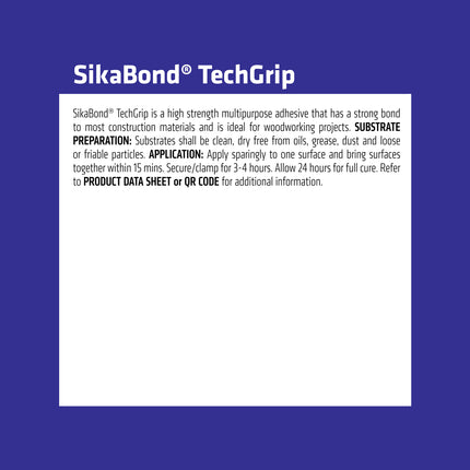 SikaBond TechGrip High Strenght Multipurpose Polyurethane Adhesive Bottle 500g (3)