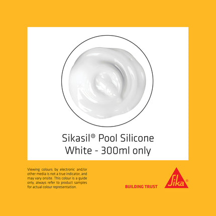 Sikasil Pool Neutral-Cure Silicone Sealant 300 ml [White] (4)