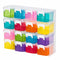 Stakt 4 Tier 16 Piece Storage Boxes with clear frame and colourful mini drawers