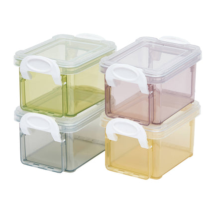 Stakt 4 Tier 16 Piece Storage Boxes with clear frame and colourful mini drawers (4)