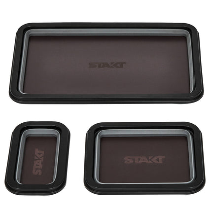 Stakt collapsible magnetic trays 3 pack in small, medium and large sizes (2)