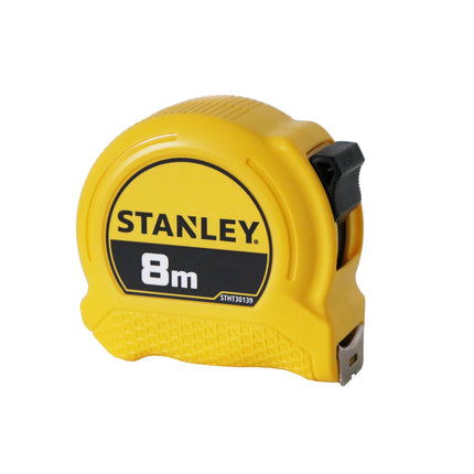 Stanley 8m yellow tape measure with ABS case and belt clip (2)