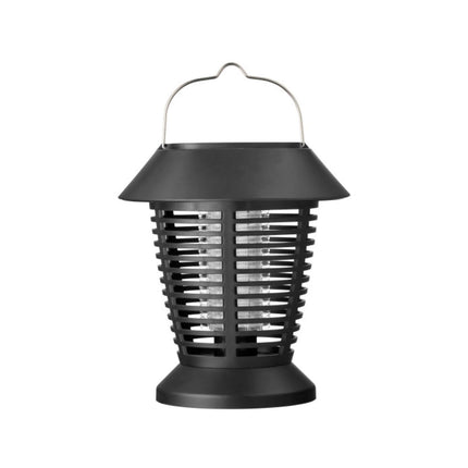 Stinger Solar Bug Zapper Lantern with solar panel on top