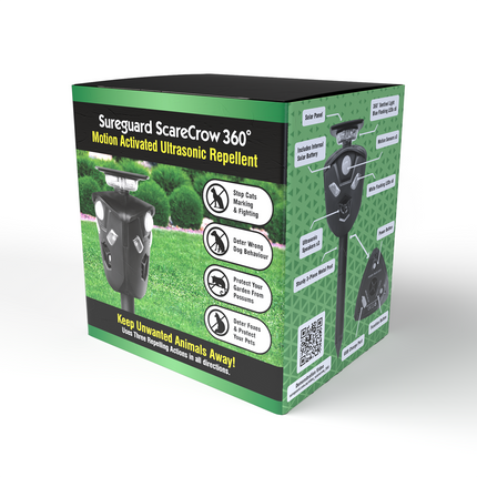 Sureguard Scarecrow 360 Motion Activated Ultrasonic Animal Repellent (Solar Powered) (2)