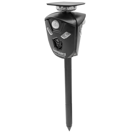 Sureguard Scarecrow 360 solar powered motion activated ultrasonic animal repellent
