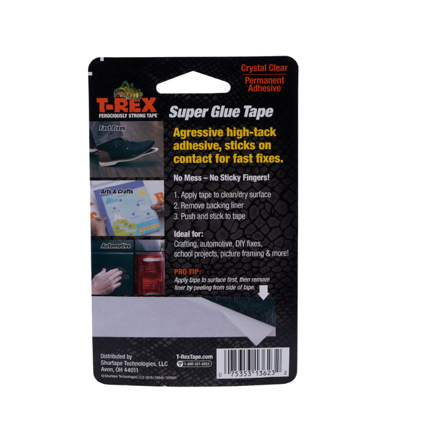 T-Rex Clear Double Sided Tape for Invisible Mounting 19mm x 4.5m (2)