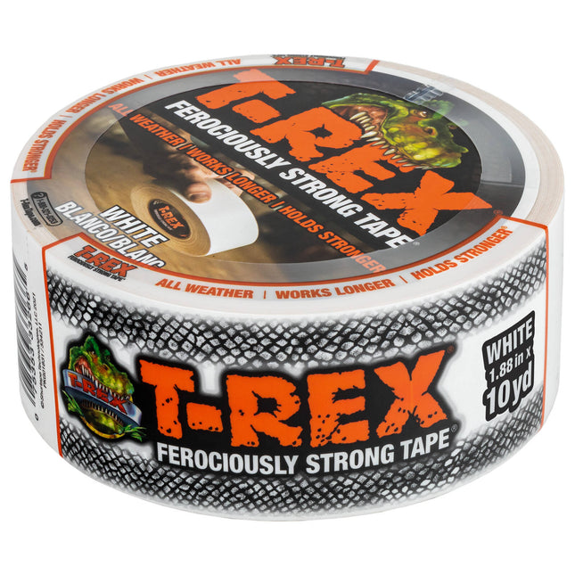T-Rex White Duct Tape for Indoor and Outdoor Repairs 48mm x 9.1m (2)