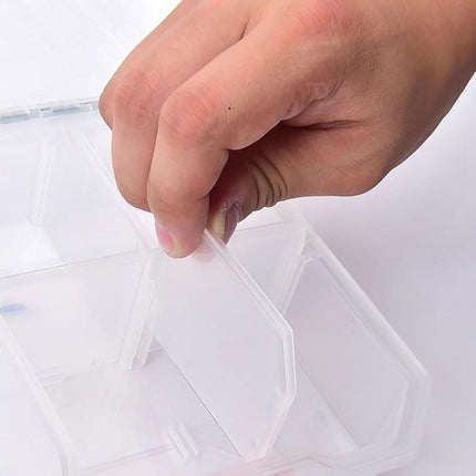 Tactix 13 compartment transparent storage box with removable dividers (3)