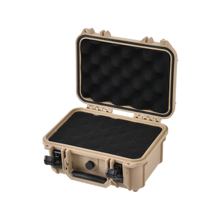 Tactix Tough Case Small in tan with latches closed (3)