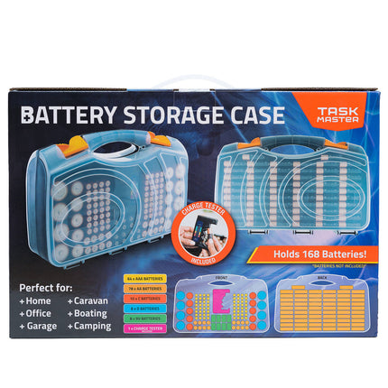 Taskmaster Double Sided Battery Storage Case with translucent cover and battery tester (2)
