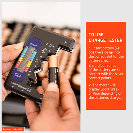 Taskmaster Double Sided Battery Storage Case with translucent cover and battery tester (4)