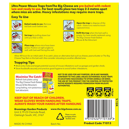 The Big Cheese Ultra Power Mouse Trap (2 Pack) (2)