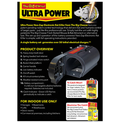 The Big Cheese Ultra Power Neo-Zap Electronic Rat Killer (Single Unit) (4)