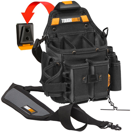 ToughBuilt Journeyman Electrician Pouch with shoulder strap in black
