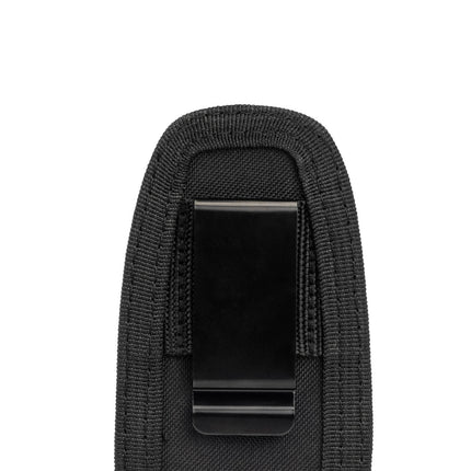ToughBuilt TB-30 black utility pouch with steel belt clip and six pockets and loops (2)