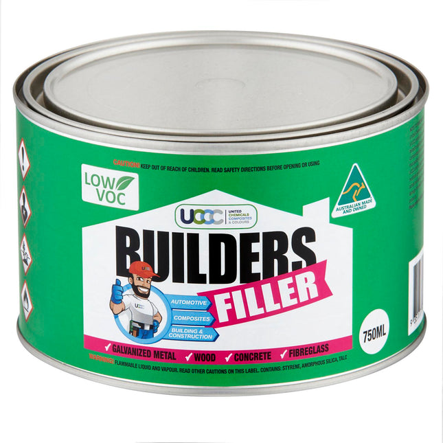 UCCC Builders Filler 750ml polyester resin filler pack